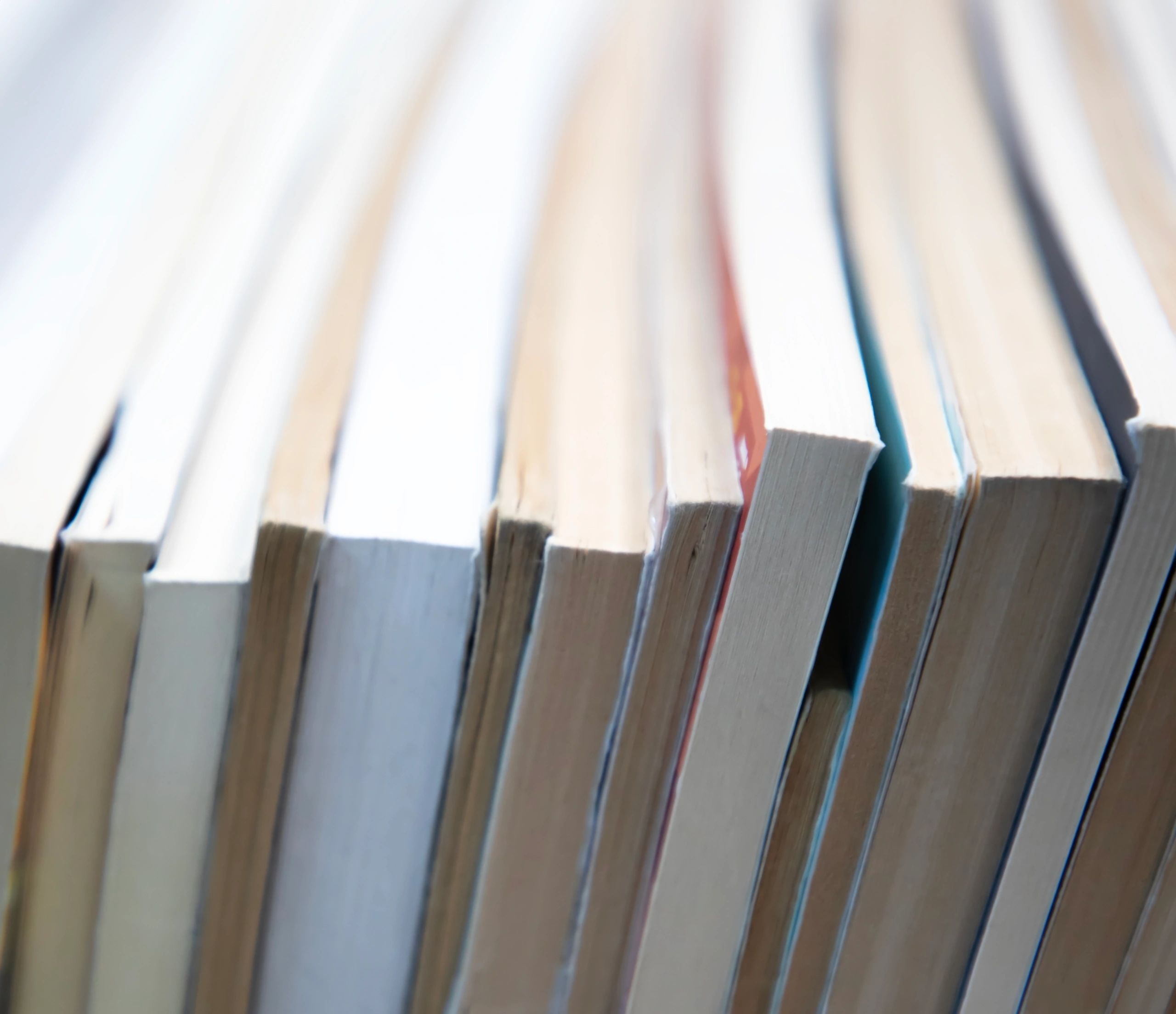 Stack of books in soft light